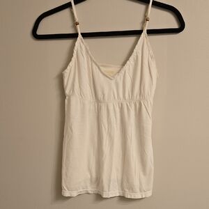 American Eagle Outfitters Cream Fitted Camisole